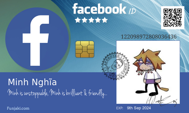 Minh Nghĩa's Facebook ID Card - Funjaki.com