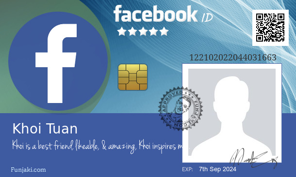 Khoi Tuan's Facebook ID Card - Funjaki.com