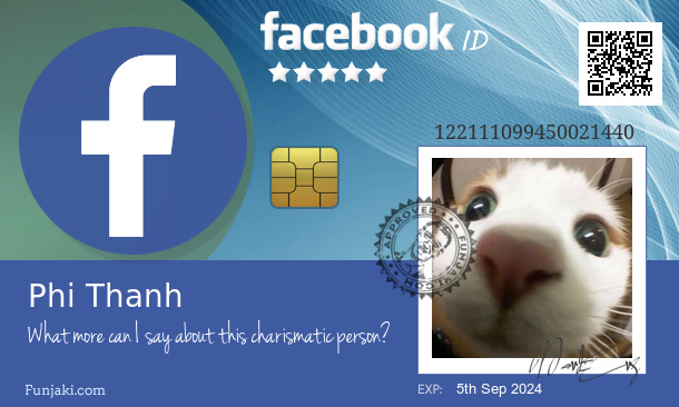 Phi Thanh's Facebook ID Card - Funjaki.com