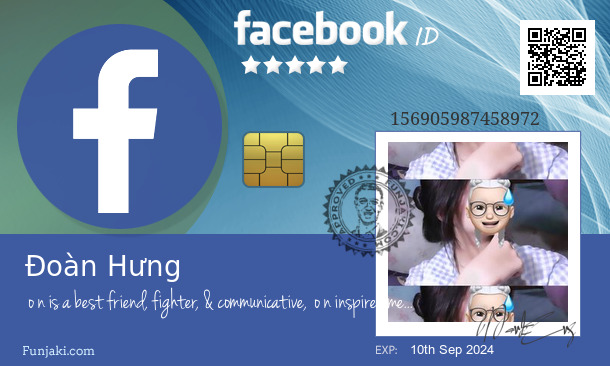 Đoàn Hưng's Facebook ID Card - Funjaki.com