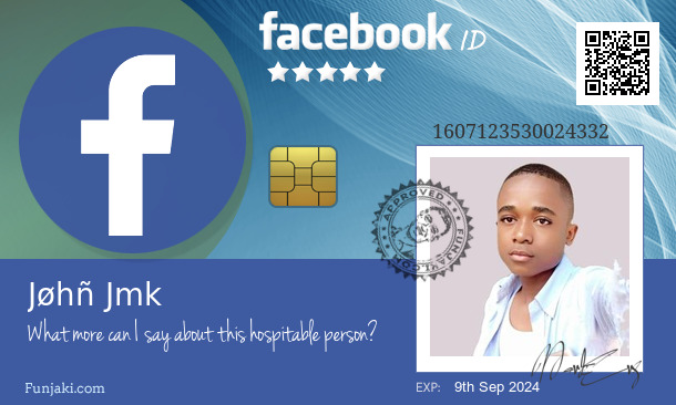 Jøhñ Jmk's Facebook ID Card - Funjaki.com