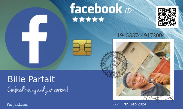 Bille Parfait's Facebook ID Card - Funjaki.com