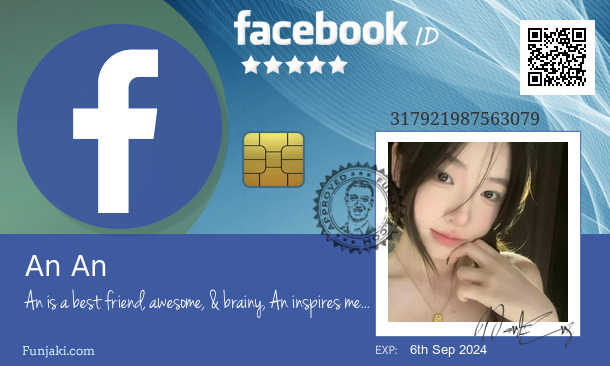 An An's Facebook ID Card - Funjaki.com