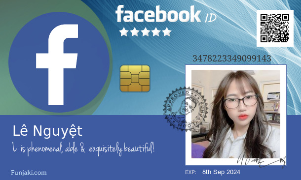 Lê Nguyệt's Facebook ID Card - Funjaki.com