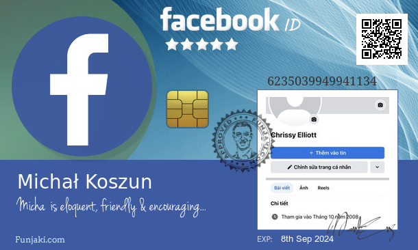 Michał Koszun's Facebook ID Card - Funjaki.com