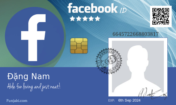 Đặng Nam's Facebook ID Card - Funjaki.com