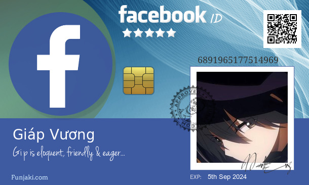 Giáp Vương's Facebook ID Card - Funjaki.com