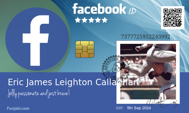 Eric James Leighton Callaghan's Facebook ID Card - Funjaki.com