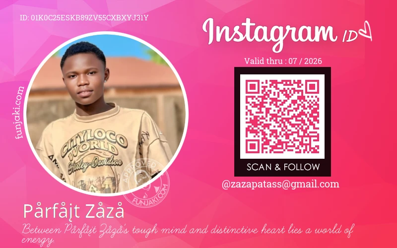 Instagram ID Card
