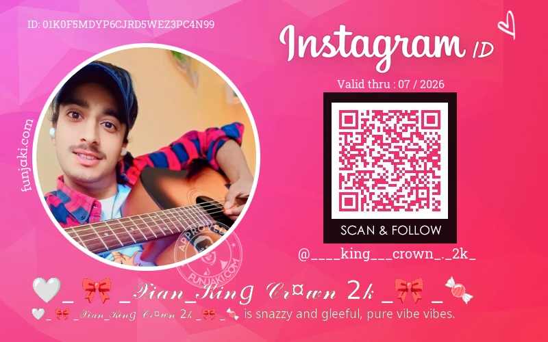 Instagram ID Card