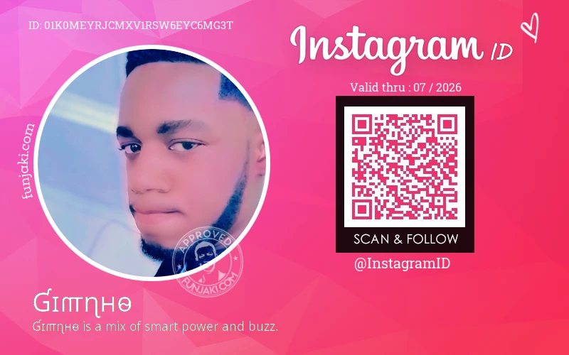 Instagram ID Card