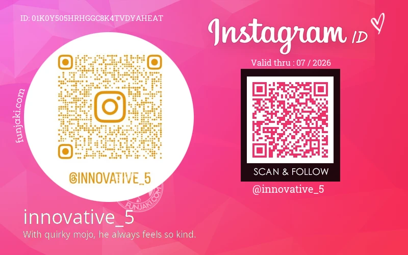 Instagram ID Card