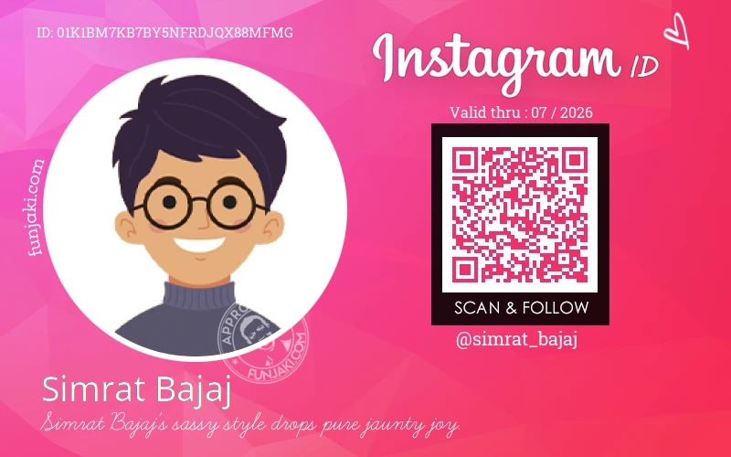 Instagram ID Card