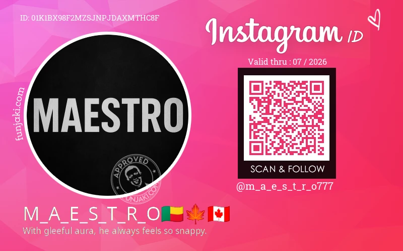 Instagram ID Card