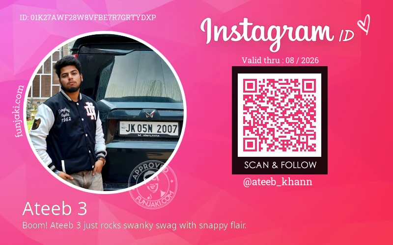 Instagram ID Card