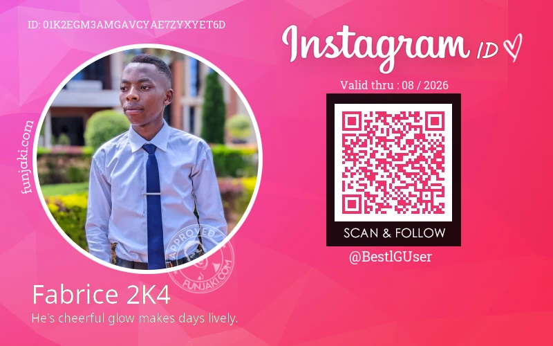 Instagram ID Card