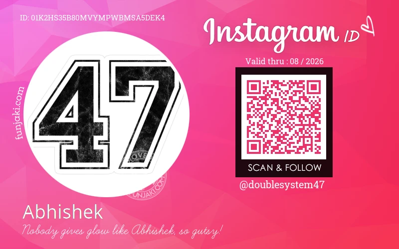 Instagram ID Card