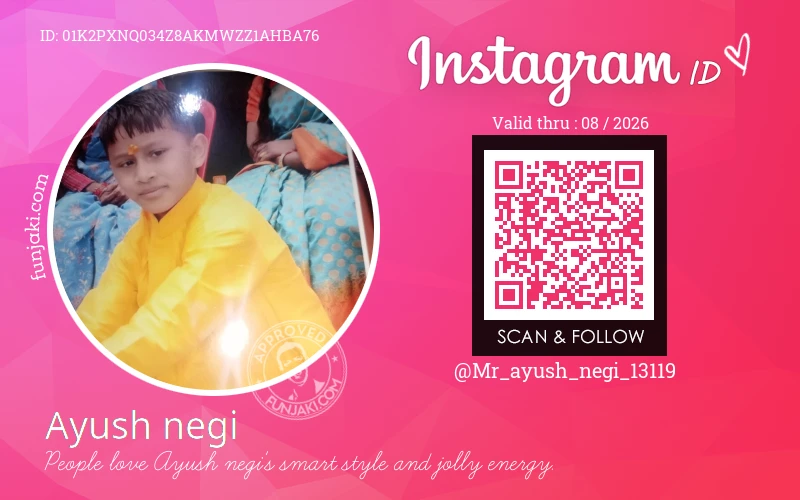 Instagram ID Card