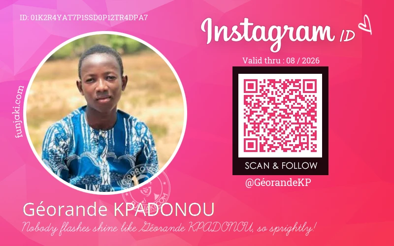Instagram ID Card