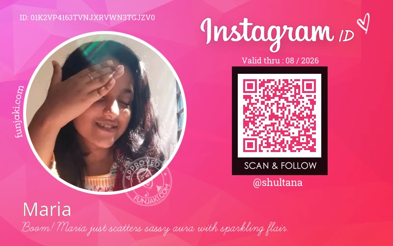 Instagram ID Card