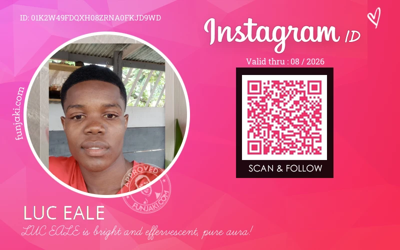 Instagram ID Card