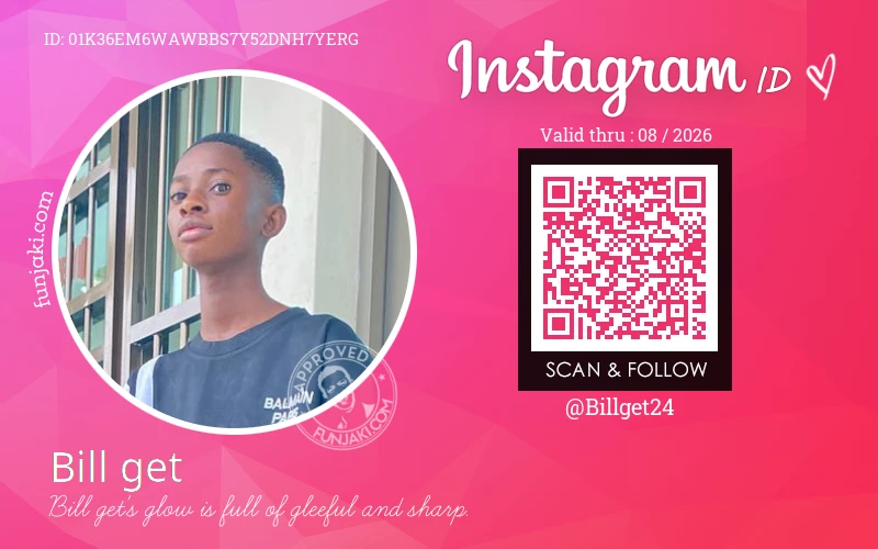 Instagram ID Card