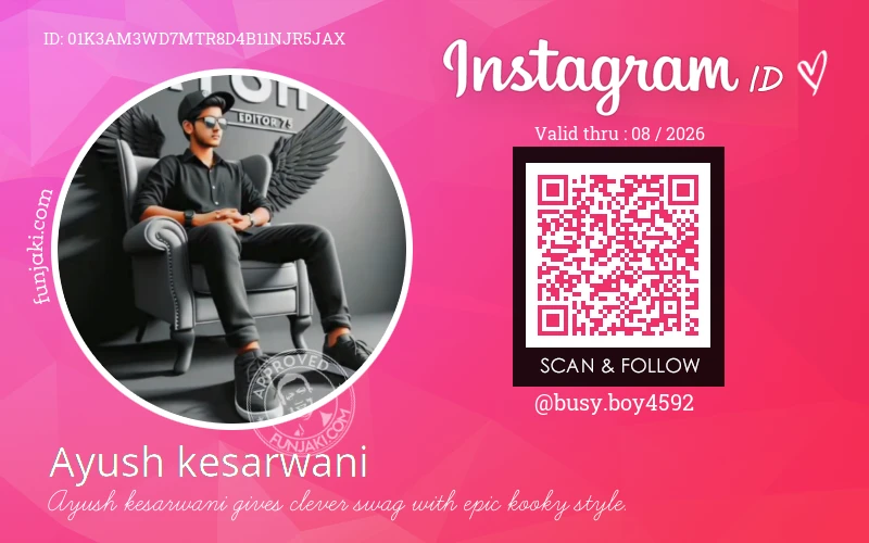 Instagram ID Card