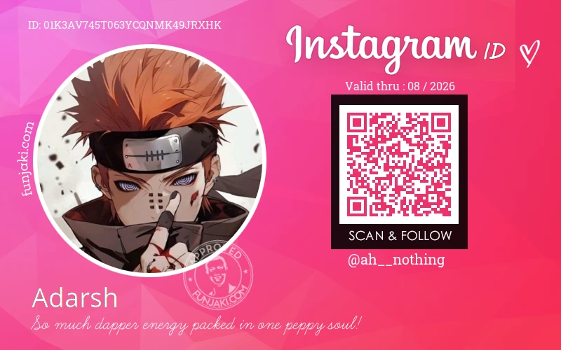 Instagram ID Card