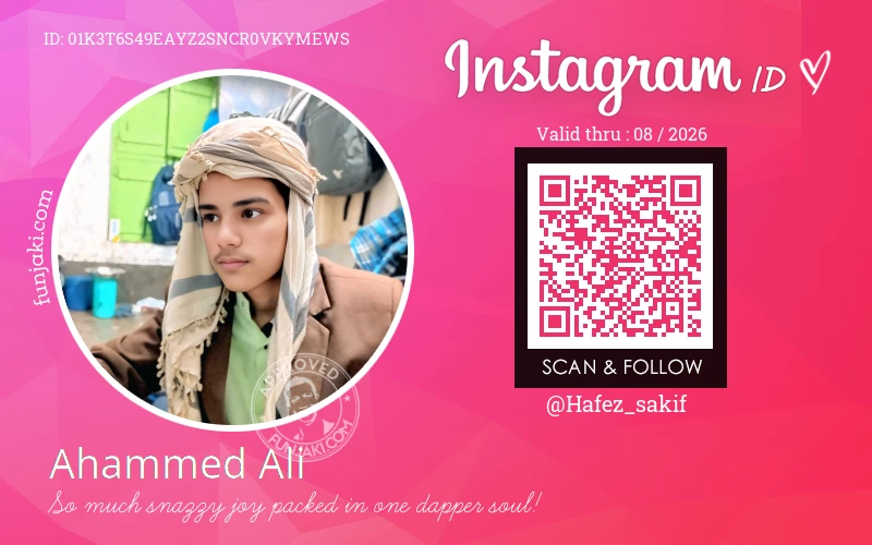 Instagram ID Card