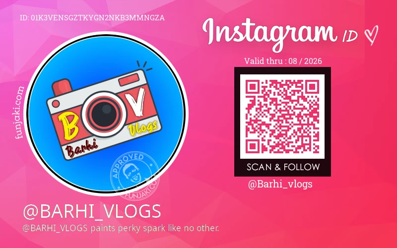 Instagram ID Card