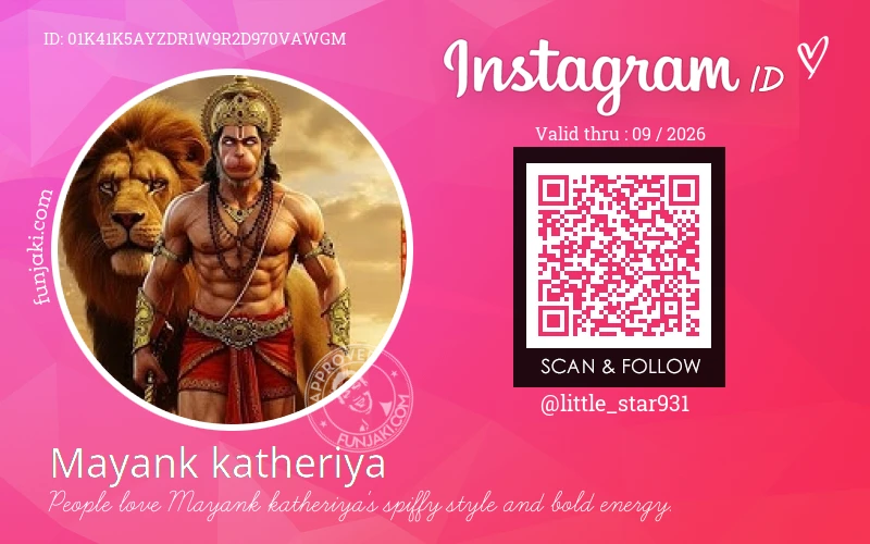 Instagram ID Card