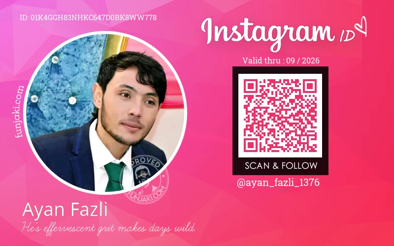 Instagram ID Card