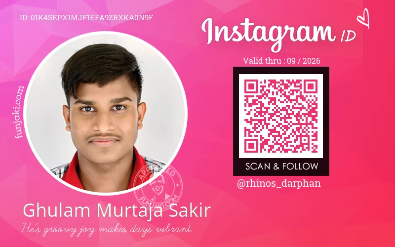 Instagram ID Card