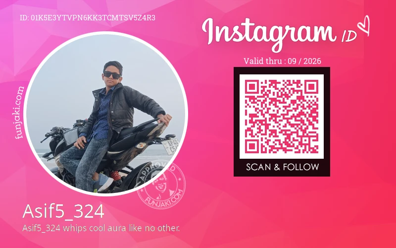 Instagram ID Card