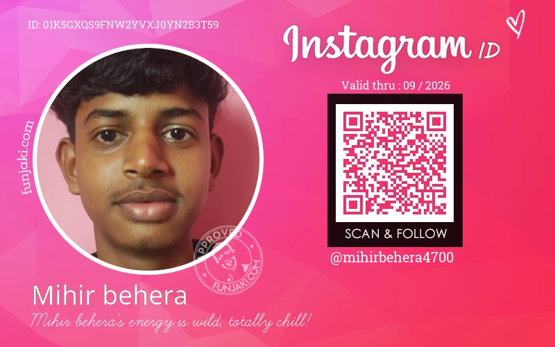 Instagram ID Card