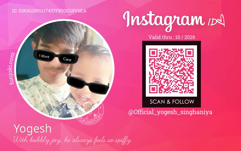 Instagram ID Card