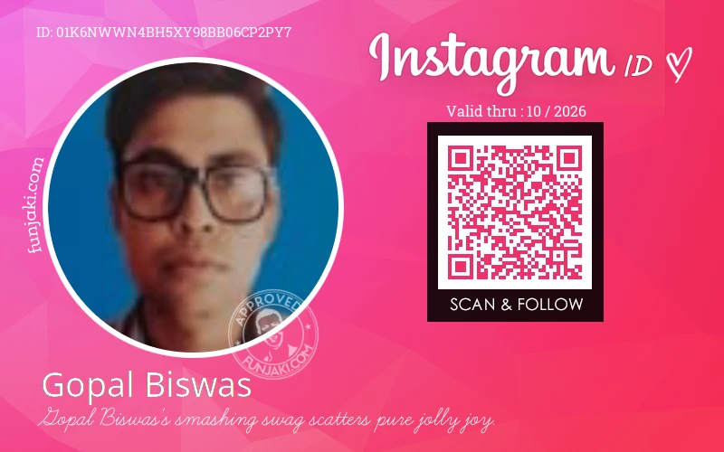 Instagram ID Card