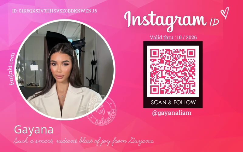 Instagram ID Card