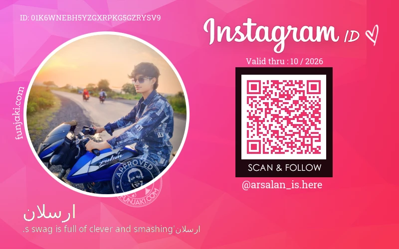 Instagram ID Card