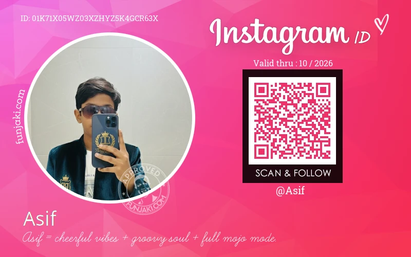 Instagram ID Card