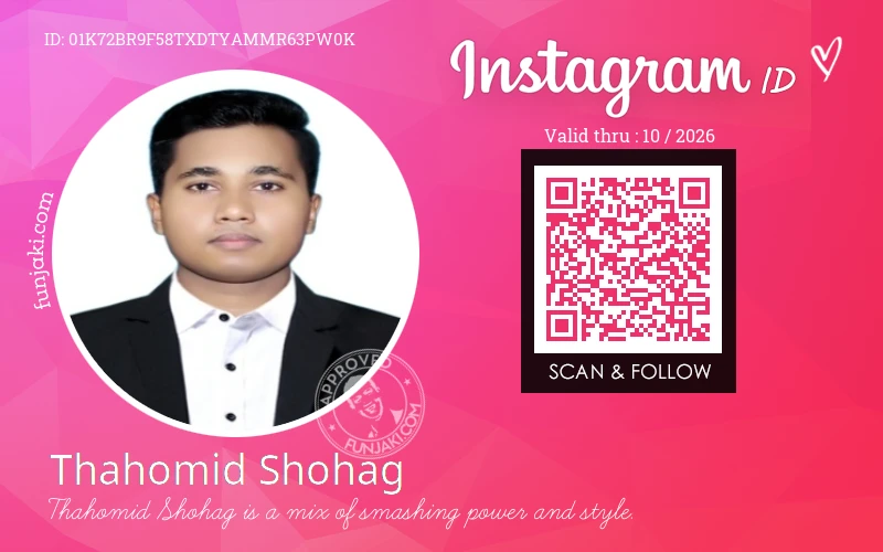 Instagram ID Card