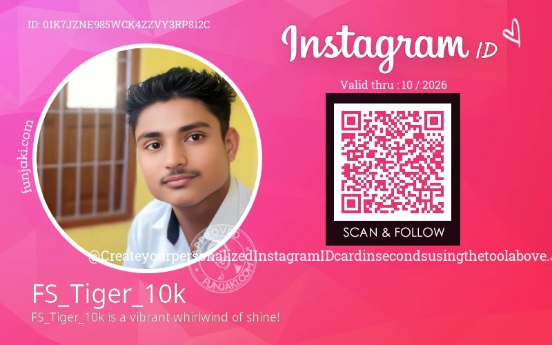Instagram ID Card