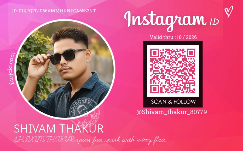 Instagram ID Card