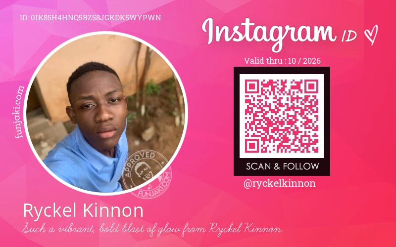 Instagram ID Card