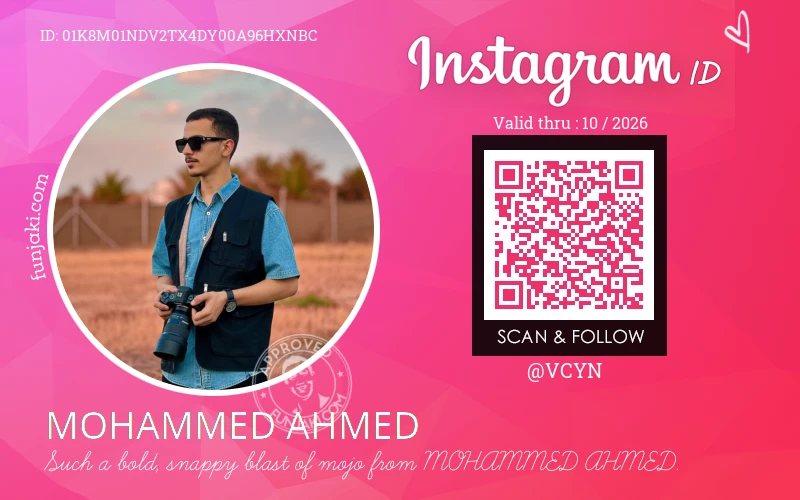 Instagram ID Card