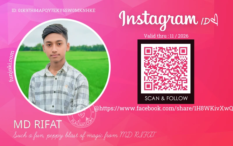 Instagram ID Card