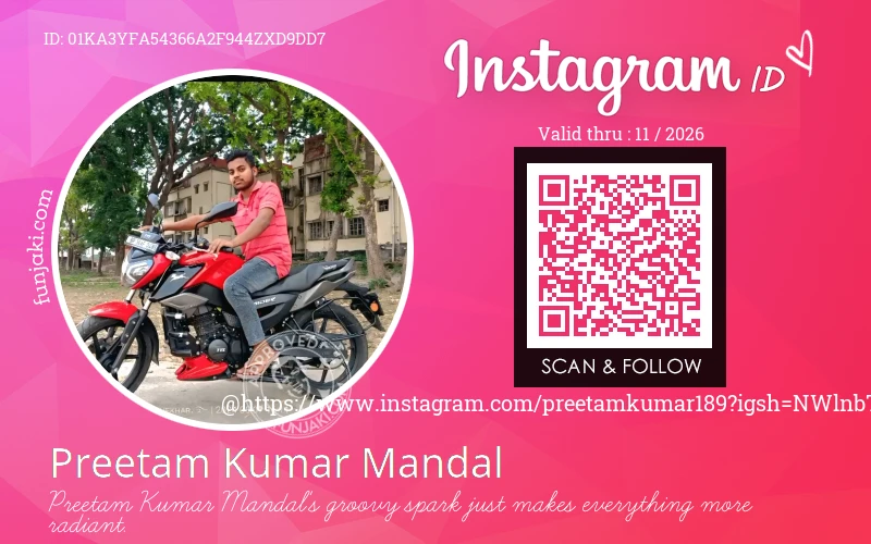 Instagram ID Card