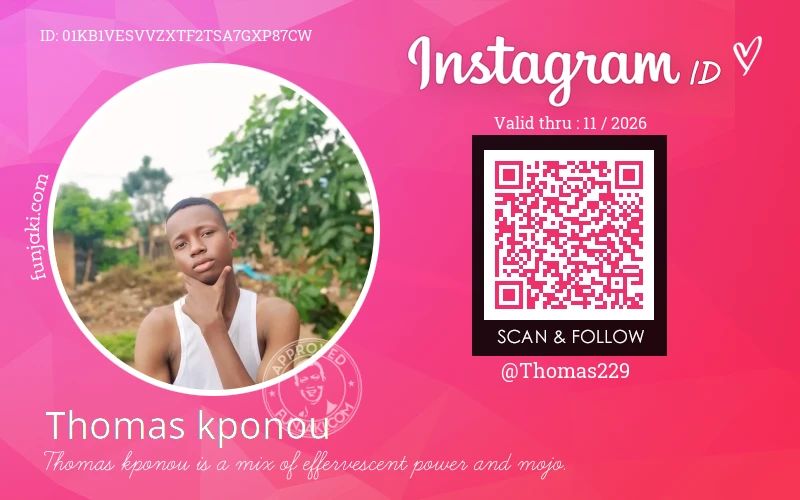 Instagram ID Card