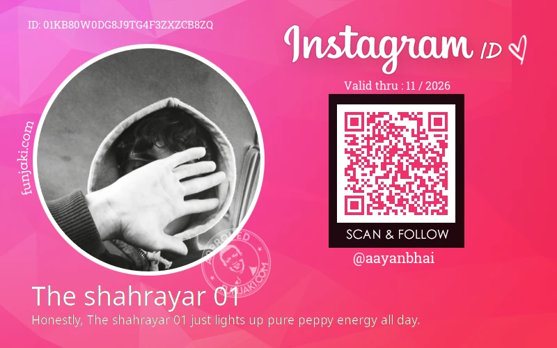 Instagram ID Card