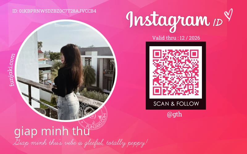 Instagram ID Card